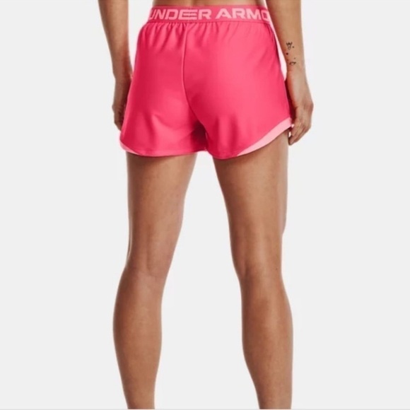 Under Armour Play Up 3.0 Athletic Shorts Pink Size Medium - Picture 2 of 12